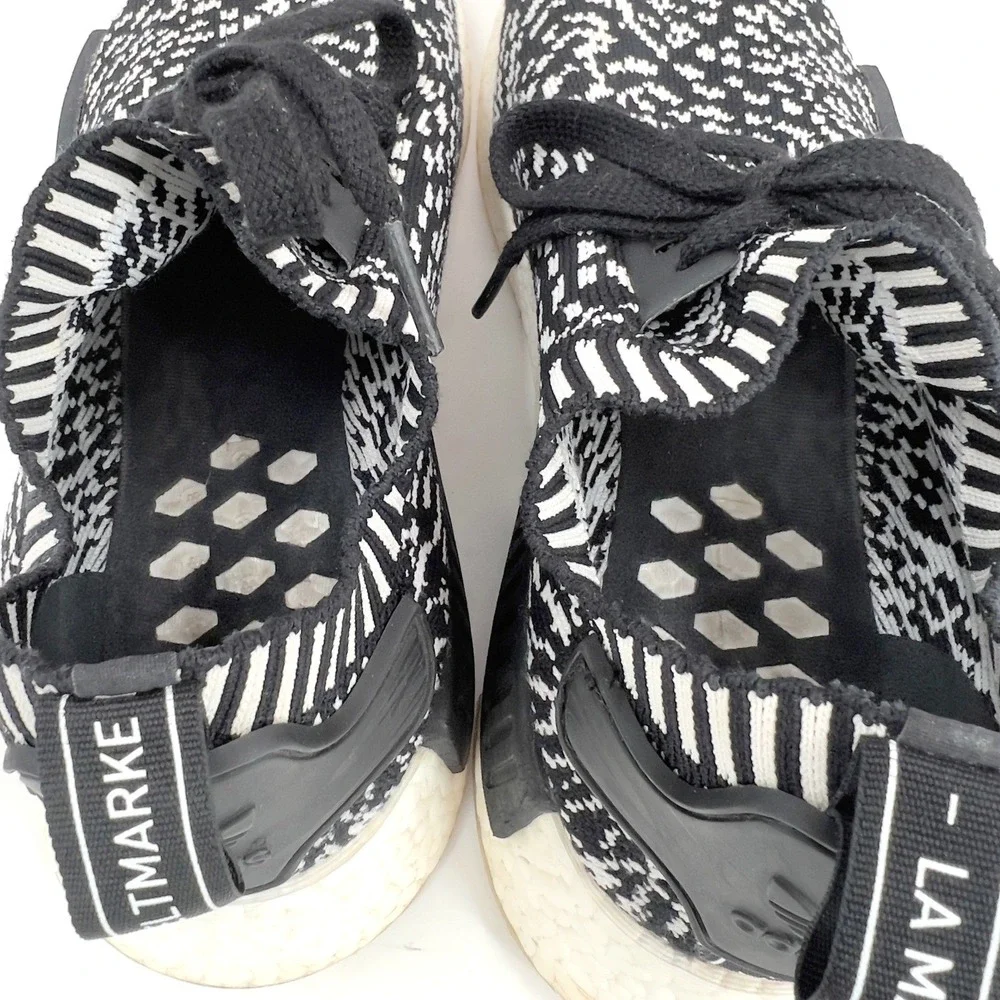 Adidas NMD_R1 Primeknit Zebra BY3013 US Men's‎ 9